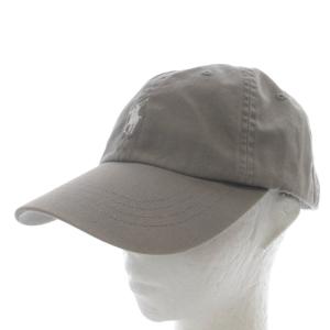POLO RALPH LAUREN 帽子 野球帽 キャップ ホースロゴ刺繍 59cm グレー /YO32 AD