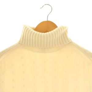 AGNONA カシミヤ ケーブルタートルネックニット WAKO セーター 50 白 ホワイト /AT OS SH