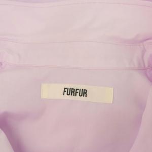 furfur 23AW ウェスト絞りシャツ 長袖 オーバーサイズ ONE ラベンダー /MY OS