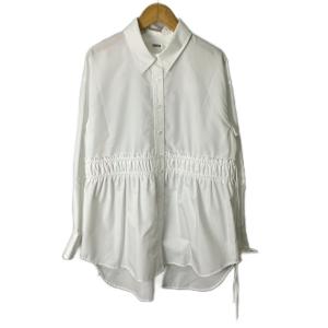 23AW ウェスト絞りシャツ ロングシャツ シャツ F ホワイトFY