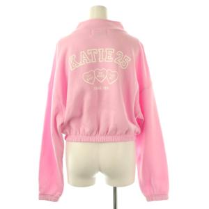 Katie ハーフジップ トップス スウェット パンツ イージー セットアップ F ピンク /HK OS