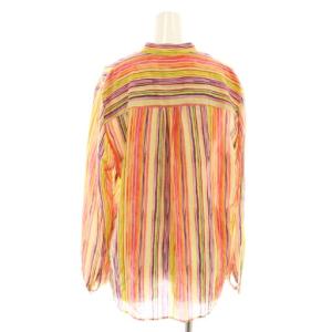 SYBILLA マルチカラーストライプブラウス 長袖 シルク M マルチカラー /AT OS