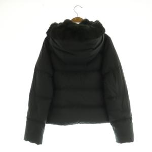 URBAN RESEARCH ラビットフードストレッチショートダウン ダウンジャケット 36 ブラック /MY OS