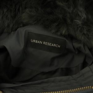 URBAN RESEARCH ラビットフードストレッチショートダウン ダウンジャケット 36 ブラック /MY OS