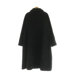 SLOBE IENA 20AW ウール ロングコート ステンカラー 36 ブラック /MY OS