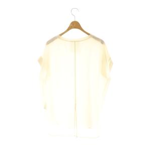 BEARDSLEY 24SS ストレッチジョーゼットブラウス フレンチスリーブ F 白 ホワイト /AT OS