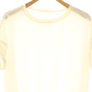 BEARDSLEY 24SS ストレッチジョーゼットブラウス フレンチスリーブ F 白 ホワイト /AT OS