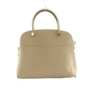 FURLA 2WAY ショルダーバッグ ハンドバッグ レザー ピンクベージュ /MI OS