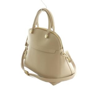 FURLA 2WAY ショルダーバッグ ハンドバッグ レザー ピンクベージュ /MI OS