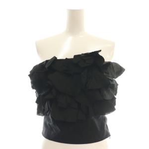 24AW ランダムフリルベア ベアトップ クロップド F ブラック /DF OS