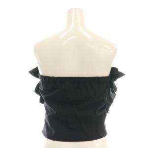 eimy istoire 24AW ランダムフリルベア ベアトップ クロップド F ブラック /DF OS