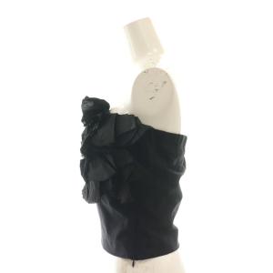 eimy istoire 24AW ランダムフリルベア ベアトップ クロップド F ブラック /DF OS