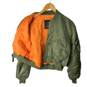 ALPHA INDUSTRIES MA-1 ブルゾン フライトジャケット F カーキ FY