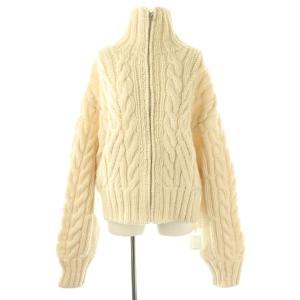 ボリュームハンドニットジャケット カーディガン F アイボリー