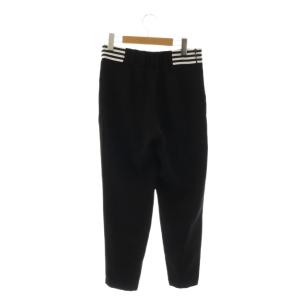 BORDERS at BALCONY TAPERED PANTS パンツ テーパード 36 ブラック /HK OS