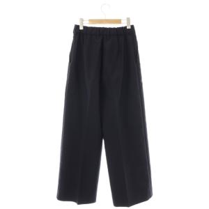 yori 24AW ギャババギーワイドパンツ 38 ネイビー