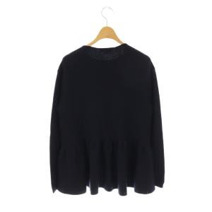 Drawer ペプラムカーディガン ニット クルーネック 2 紺 ネイビー /AT OS
