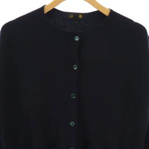 Drawer ペプラムカーディガン ニット クルーネック 2 紺 ネイビー /AT OS