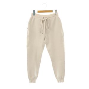 16Gダブルフェイススリムニットパンツ ジョガー イージー 1 アイボリー /AT OS