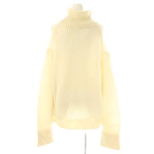 yori シロコン 23AW キッドモヘアハイネックニット セーター 38 アイボリー /DO OS