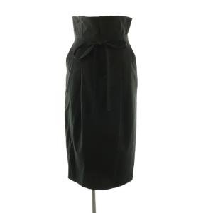 24SS WEATHER HIGHT-WAISTED SKIRT スカート タイト ハイウエスト 2 ブラック