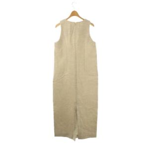 MACHATT リネンワンピース マキシ ロング ノースリーブ 38 グレー /AT OS