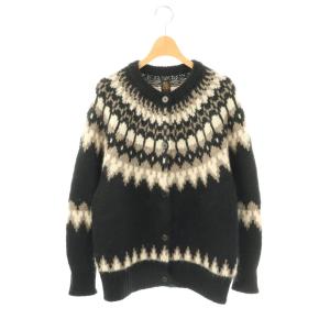 ユナイテッドアローズ別注 ノルディック カーディガン F ブラック