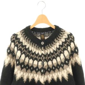 BATONER ユナイテッドアローズ別注 ノルディック カーディガン F ブラック