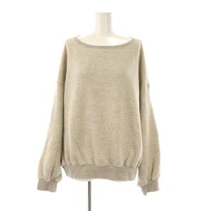 裏毛ドロップショルダープルオーバー トレーナー スウェット F グレー /DF OS