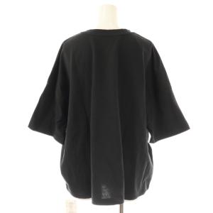 JOURNAL STANDARD relume 25SS ギャザーヘムショートスリーブTシャツ カットソー 五分袖 F ブラック /HK OS