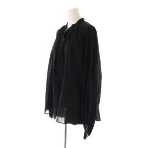 Framework 25SS コットンボイルエアリーギャザーブラウス シャツ F ブラック /DF OS