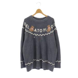 24AW HOLIDAY HOMMEノルディックプルオーバー ニット M 紺 ネイビー /AT OS