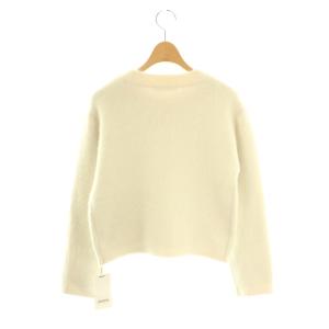 SNIDEL 24AW フォックスファーニットジャケット ノーカラー F 白 ホワイト /AT OS SH