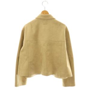 MILA OWEN MILAOWEN 25AW ショート丈ステンカラーリサイクルスウェードブルゾン ジャケット 0 ベージュ 09WFJ254162