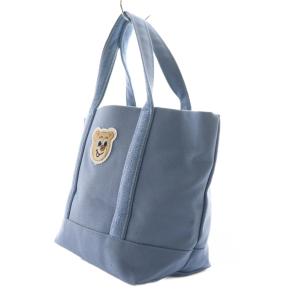 FEILER ラブラリーバイ LOVERARY BY ワッペントートバッグ S オールドテディ 水色 ライトブルー /SS