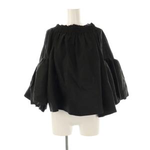 25SS アガサチャンパカブラウス リネン F ブラック