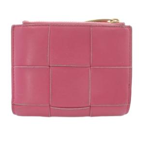 イントレチャート コンパクトウォレット 二つ折り財布 レザー ピンク /SR OH