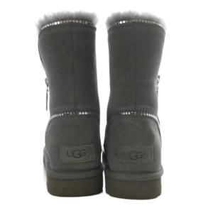 UGG australia ムートンブーツ W FLORENCE フローレンス ショート スエード US6 グレー 1013165