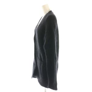 JOURNAL STANDARD L'ESSAGE モヘヤ混 カーディガン ニット シャギー 黒 ブラック /AT OS