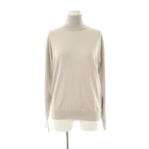 ライトシルクコットン ニットプルオーバー カットソー 長袖 グレー /HK OS