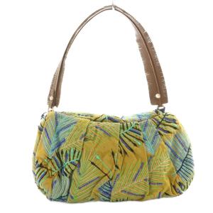 JAMIN PUECH ハンドバッグ ビーズ&刺繍装飾 マルチカラー 緑 グリーン 青 ブルー /SS OS