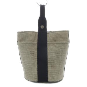 サクソー PM ハンドバッグ キャンバス グレー