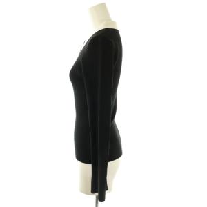 SNIDEL 24AW ポロカラーリブニットプルオーバー セーター 長袖 F 黒 ブラック /AT OS SH