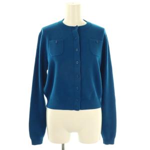 25AW クルーネックカーディガン ニット XS 青 ブルー /AT OS SH