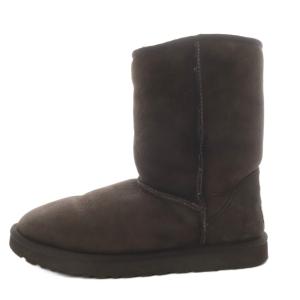 クラシックショート CLASSIC SHORT ムートンブーツ ショート スエード US9 ダークブラウン