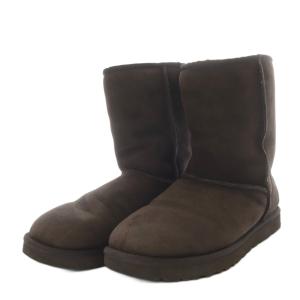 UGG australia クラシックショート CLASSIC SHORT ムートンブーツ ショート スエード US9 ダークブラウン