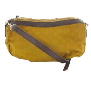 russet 総柄 ナイロン ミニショルダーバッグ ロゴ オレンジ 茶色 ブラウン /SR