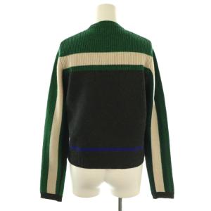 MARNI ジップアップ ニット セーター 長袖 40 緑 グリーン グレー /AT OS
