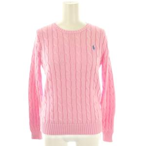 julianna pp-long sleeve sweater セーター ニット ケーブル編み XS ピンク