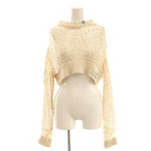 メゾンミハラヤスヒロ 24SS ロープニットショートプルオーバー F エクリュ